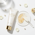Korean deep collagen peel off face mask on white background